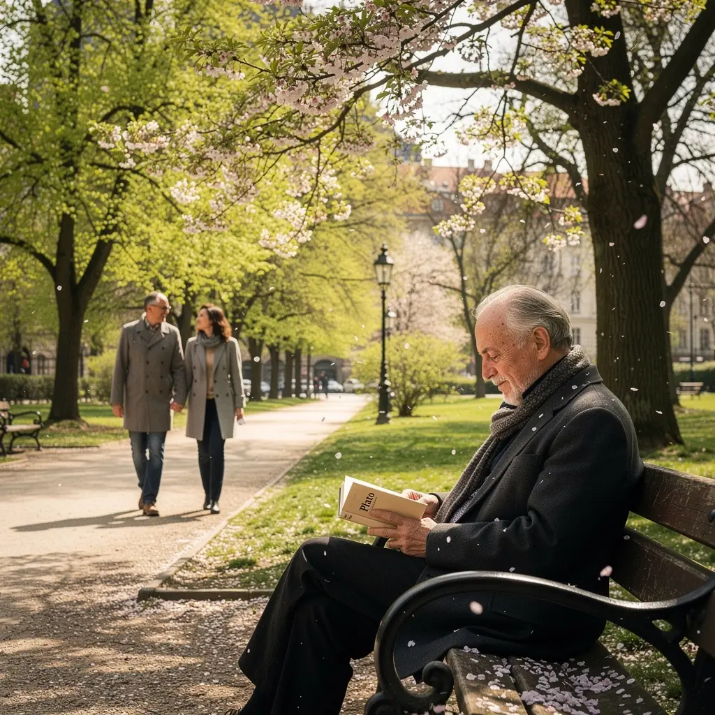 Kniha s názvem "Etika a morálka" ležící na stole mezi brýlemi a poznámkovým blokem.
