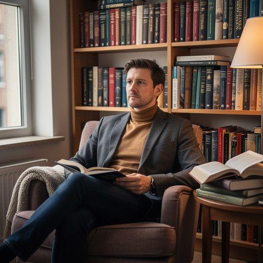 Kniha s názvem „Etika a morálka“ ležící na dřevěném stole.